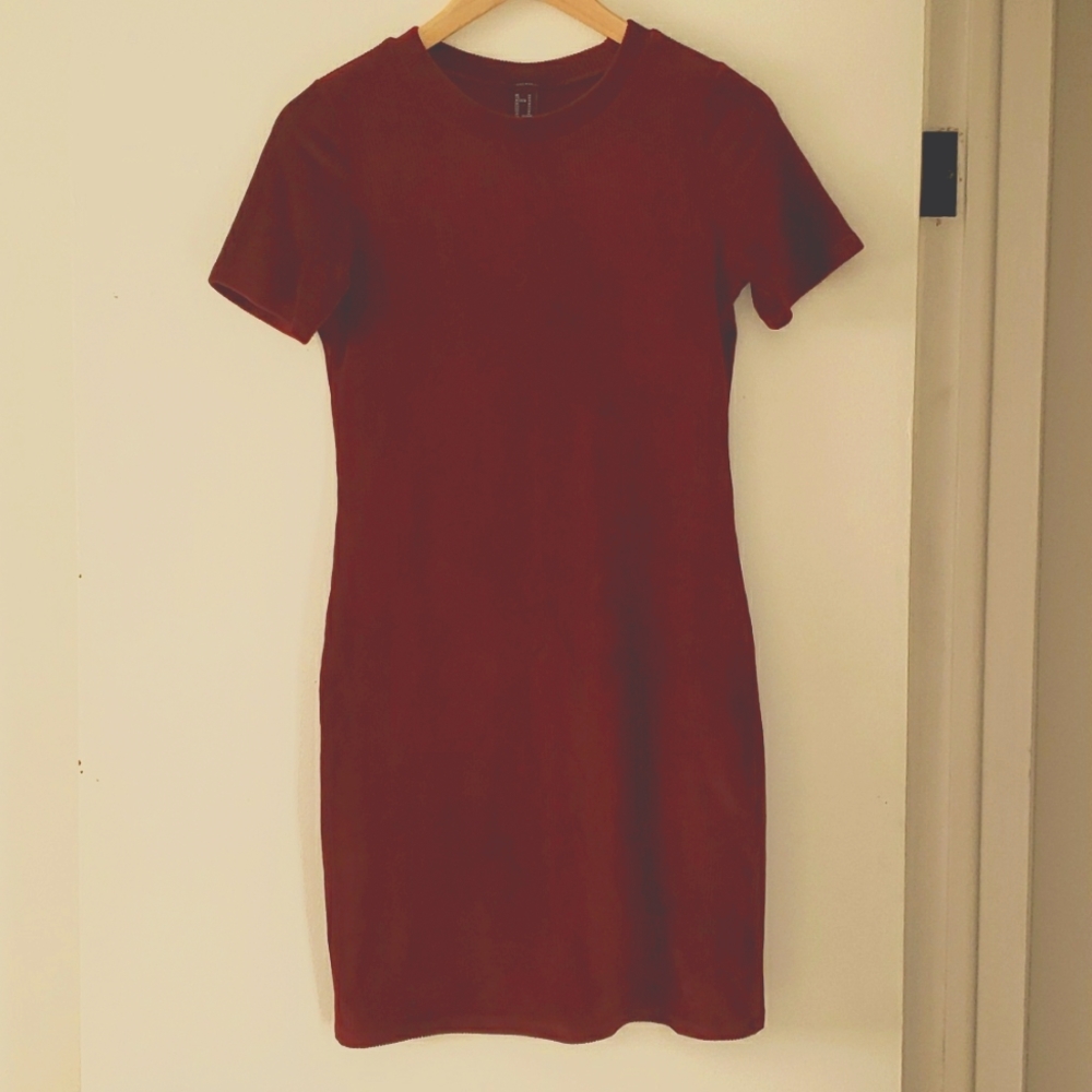 Burgundy Velvet Dress